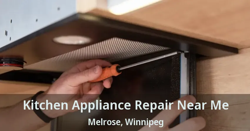 Kitchen Appliance Repair Near Me Melrose, Winnipeg - MB