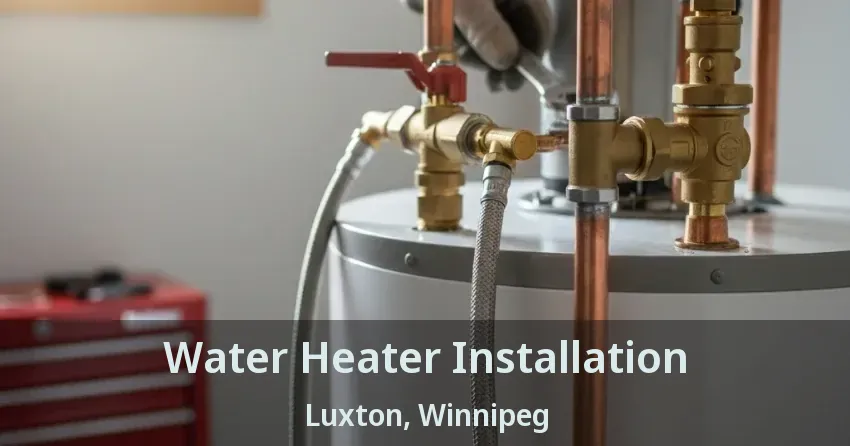 Water Heater Installation Luxton, Winnipeg - MB